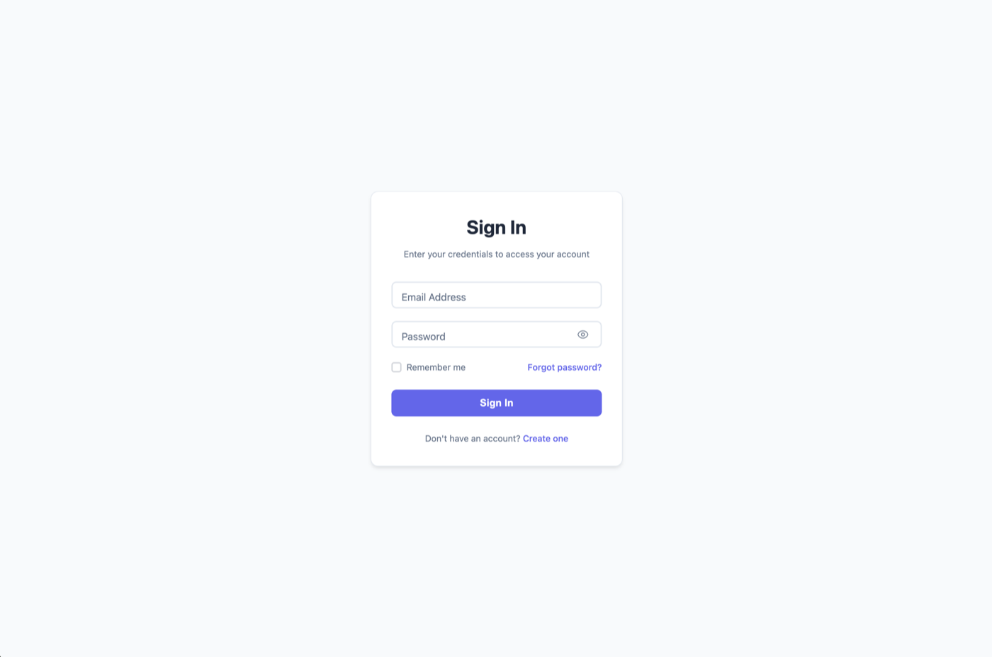 Basic Form preview